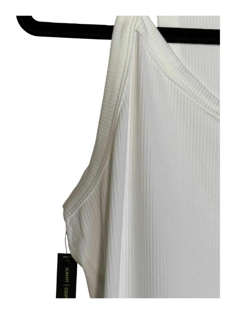 Nike Dri-FIT Ribbed Tennis Dress Women's White Sleeveless Athletic Size M NWT - Picture 5 of 11